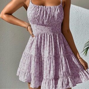 SHEIN Mini Dress in Elegant Lavender